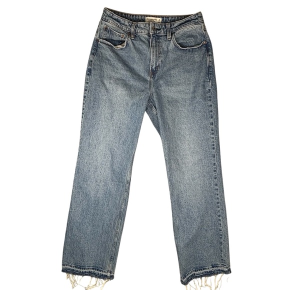 Abercrombie & Fitch Denim - Abercrombie Fitch High Rise 90s Relaxed Jeans Womens 29 Blue Curve Love Straight